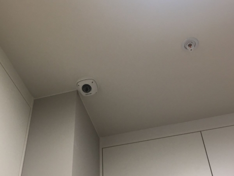 Установка купольных камер видеонаблюдения со звуком
