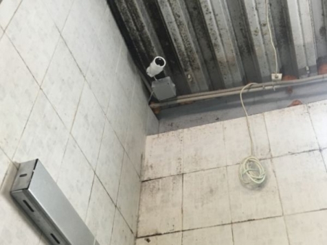Установка камер видеонаблюдения в распределительном центре